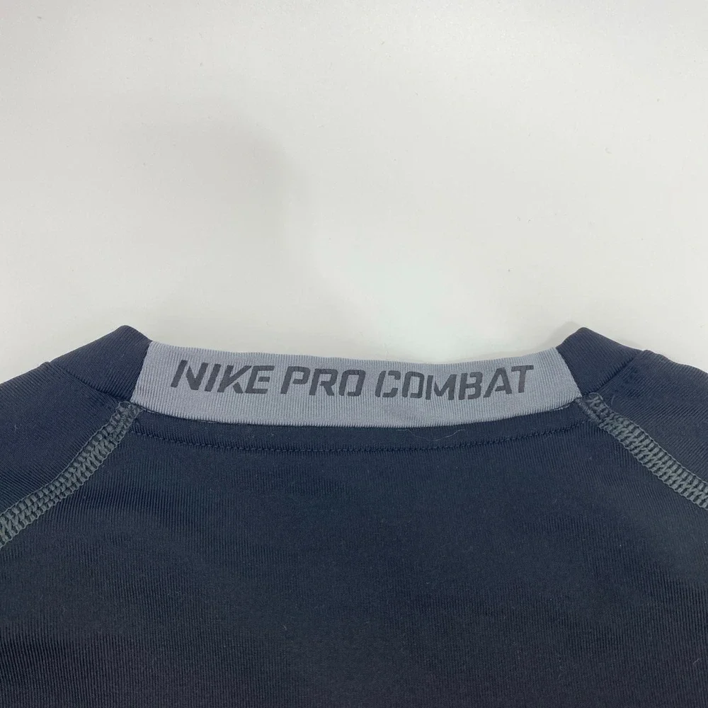 Nike Pro Combat Hyperwarm Men XL Black Compression Shirt Gym Active Training